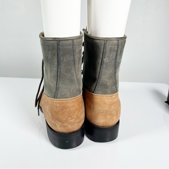 Justin Kiltie Boots Leather Two Tone Colorblock Womens 5 D - Picture 7 of 9